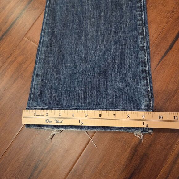 7 For All Mankind Dojo Jean Wide Leg Women's Size 26 Distressed Grunge 7FAM - Picture 11 of 11